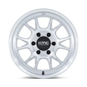 KMC KM729 RANGE 17X8.5 5x127 ET-10 CB71.5mm Gloss Silver W/