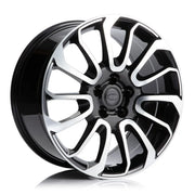 RS LS2 22x9.5 5x120 72.6 ET43 BLACK MACHINED FACE