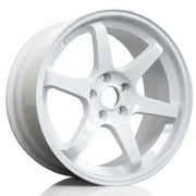 RAC R09 18x8.5 ET35 73.1 Gloss White / Michelin X Ice Snow