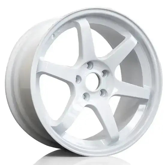RAC R09 18x8.5 ET35 73.1 Gloss White / Michelin X Ice Snow