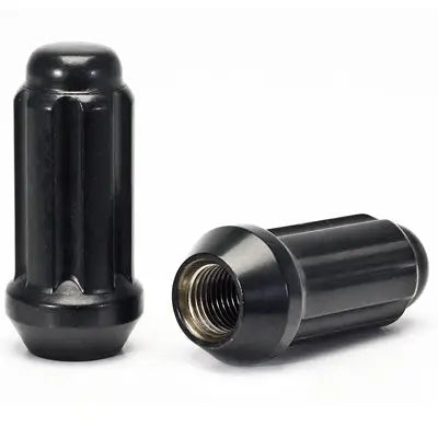 6 Spline Black Nut 2PC 60° Seat-12x1.50mm-17/19/21/22/24mm