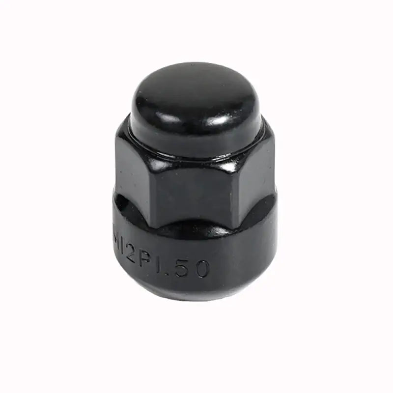 Acorn Matte Black Nut 1PC R12 Radius Seat-12x1.50mm-19mm Hex