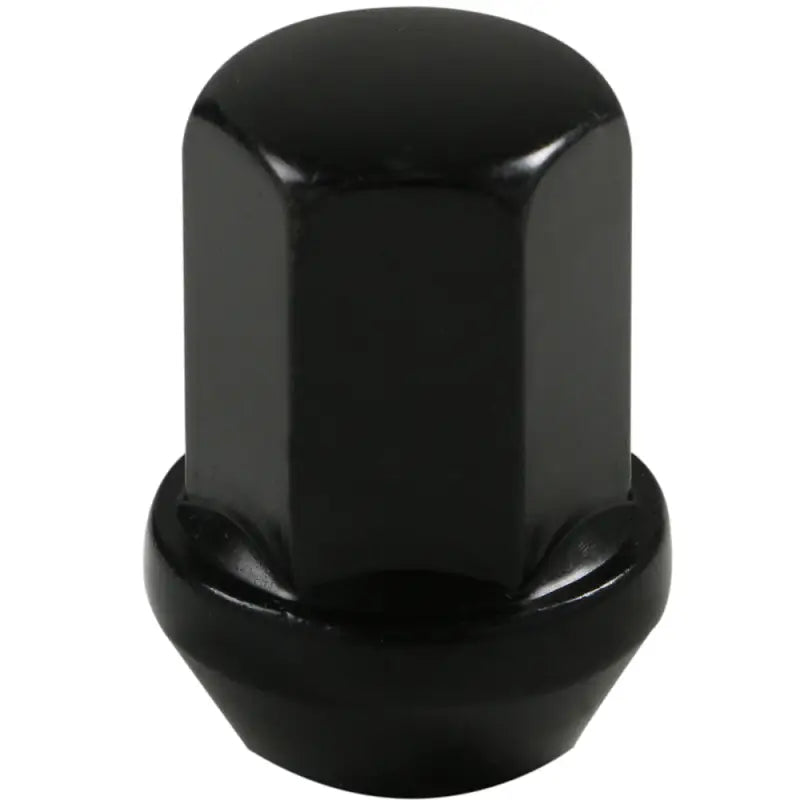 Acorn Satin Black Nut 1PC 60° Bulge Seat-12x1.50mm-17mm