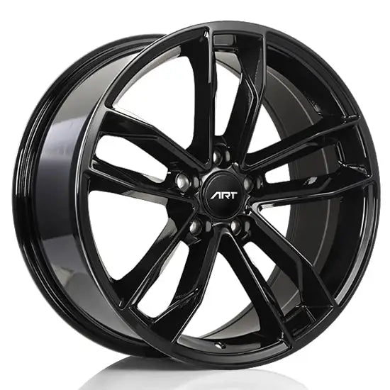 ART R129 18x8.5 ET35 66.5 Gloss Black / Michelin X Ice Snow