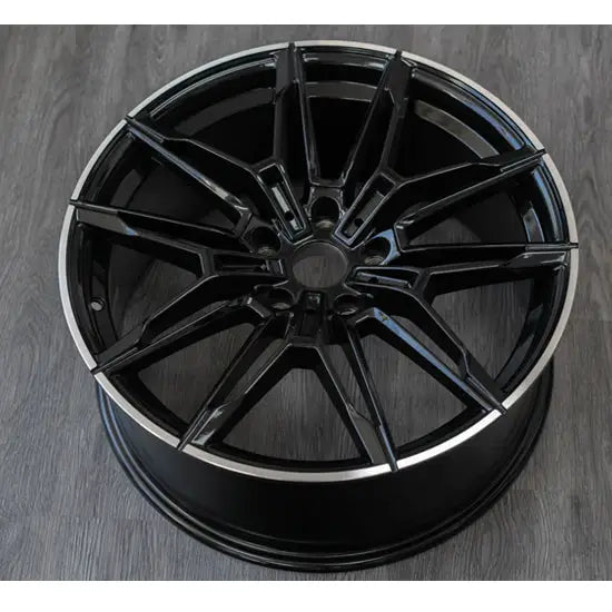 RAC B27 19x8.5 5x120 + 35 72.6 Gloss Black With Machined Lip