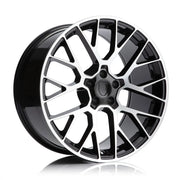 RS RP1 20x9.0 5x112 66.45 ET26 BLACK MACHINED FACE