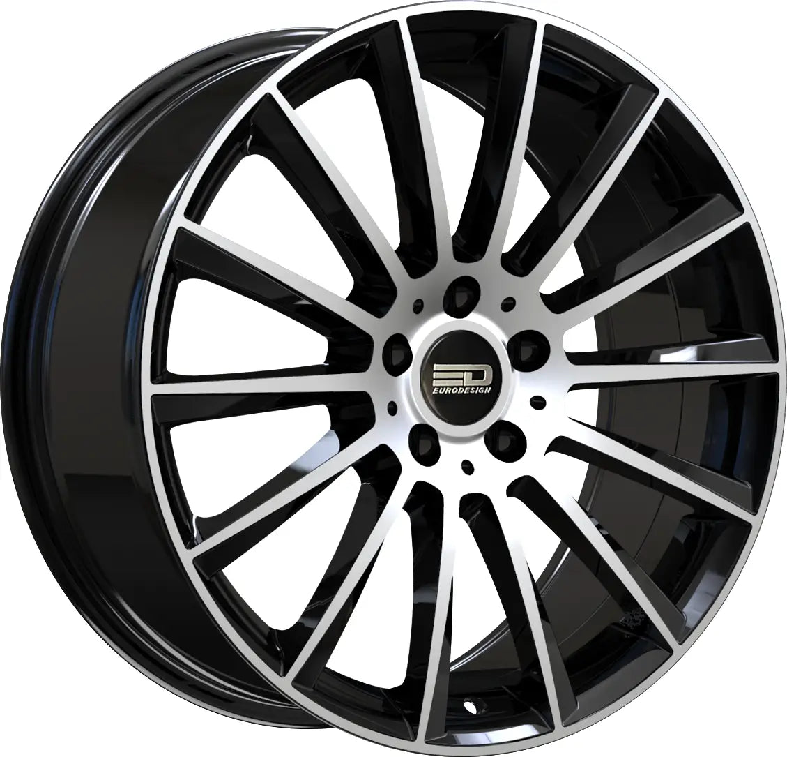 Euro Design Sacco 19x9.5 ET35 CB66.6 5/112 Gloss Black w/