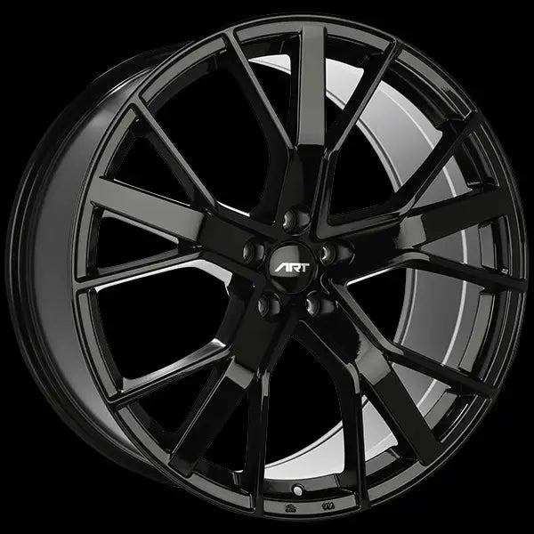 ART R224 20X9 5X112 + 35 66.5 Gloss Black / Michelin X ICE