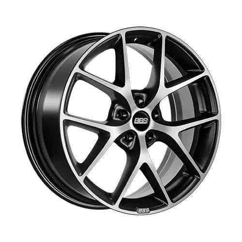 BBS SR 17x7.5 5x112 ET45 Satin Black Diamond Cut Face Wheel