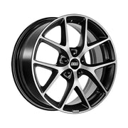 BBS SR 18x8 5x112 ET30 Satin Black Diamond Cut Face Wheel