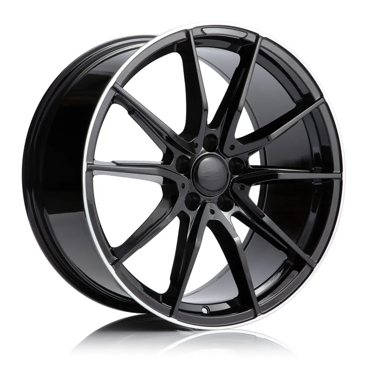 RS STAR8 19x8.0 5x112 66.6 ET35 BLACK MACHINED LIP