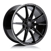 RS STAR8 19x9.0 5x112 66.6 ET40 BLACK MACHINED LIP