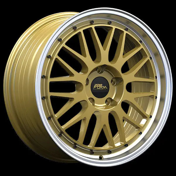 720 Form FF14 18x8.0 5x114.3 ET35 CB73.1 Gold Machined Lip