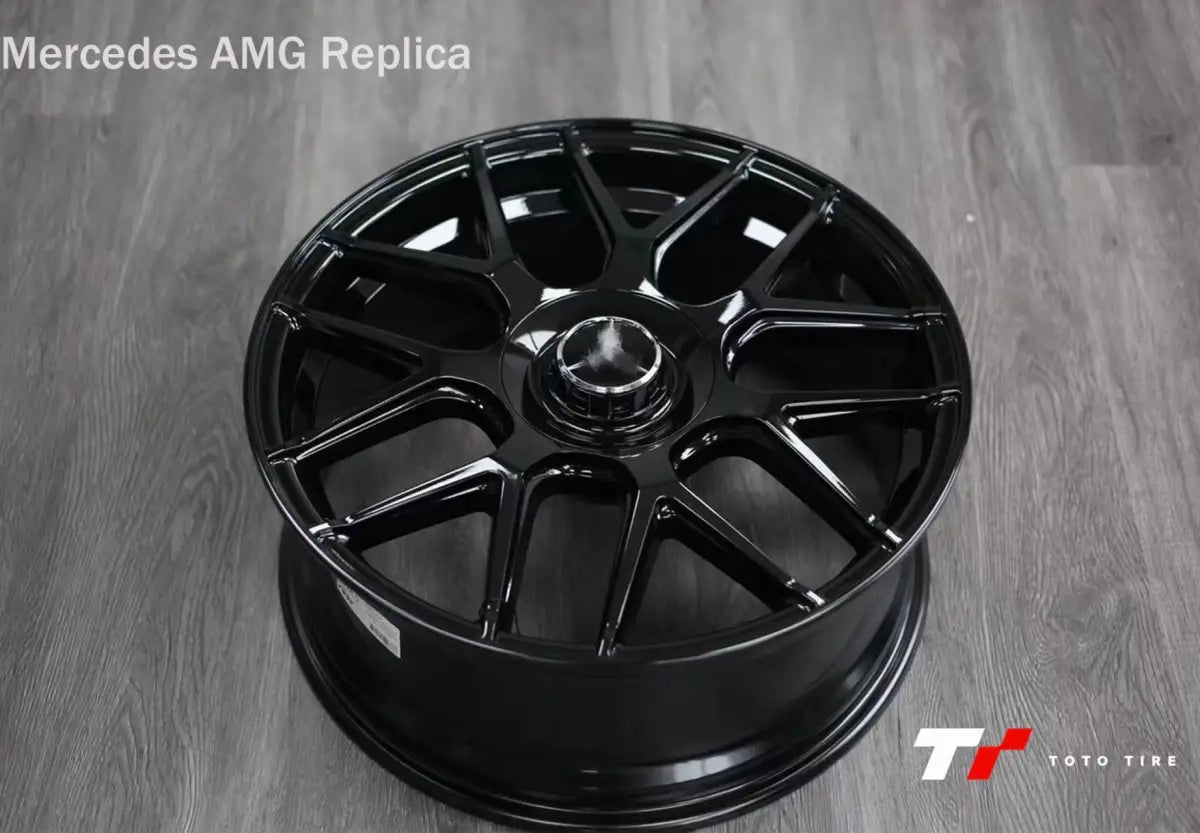 AMG M07 19X8 ET33 19X9 ET45 5/112 Staggered Gloss Black