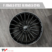 AMG Style M19 19X8.5 ET32 19X9.5 ET45 5/112 Staggered Matte