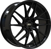 Euro Design Tech 17x7.5 ET42 CB54.1 5/100 Gloss Black