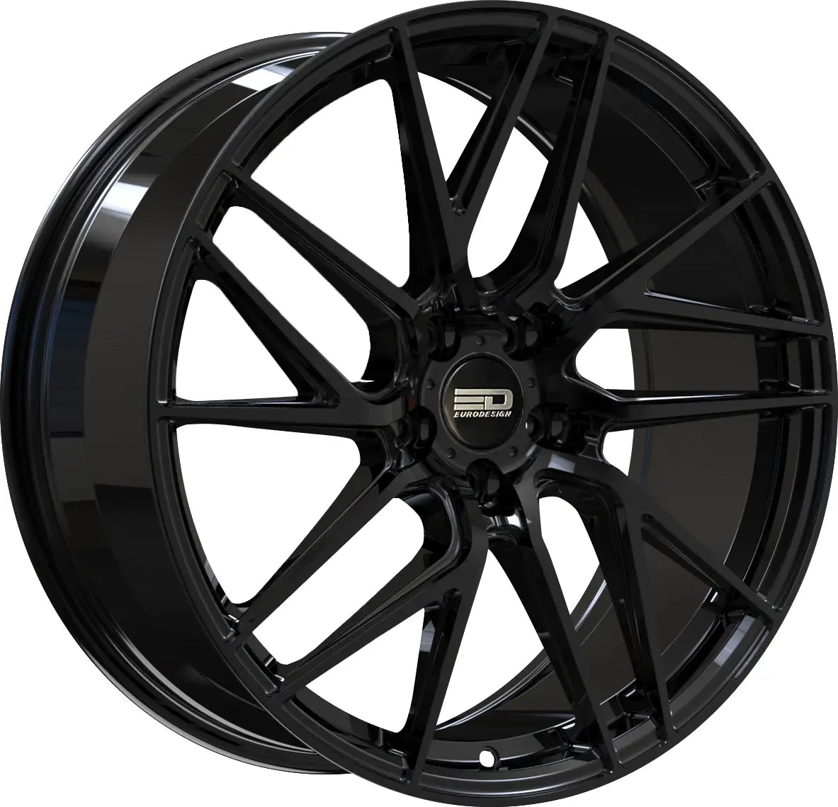 Euro Design Tech 17x7.5 ET38 CB64.1 5/120 Gloss Black