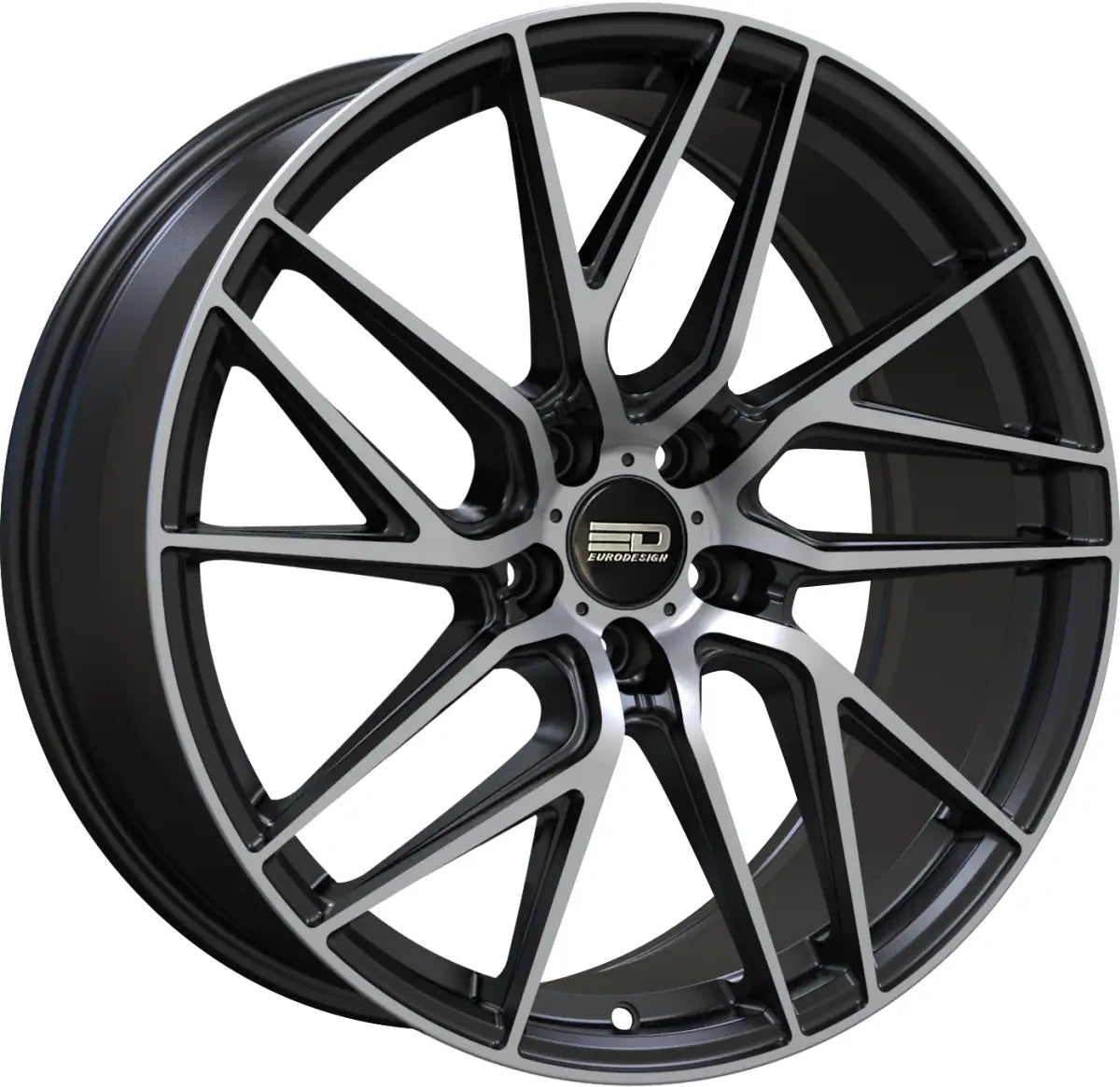 Euro Design Tech 18x8 ET40 CB64.1 5/114.3 Matte Black