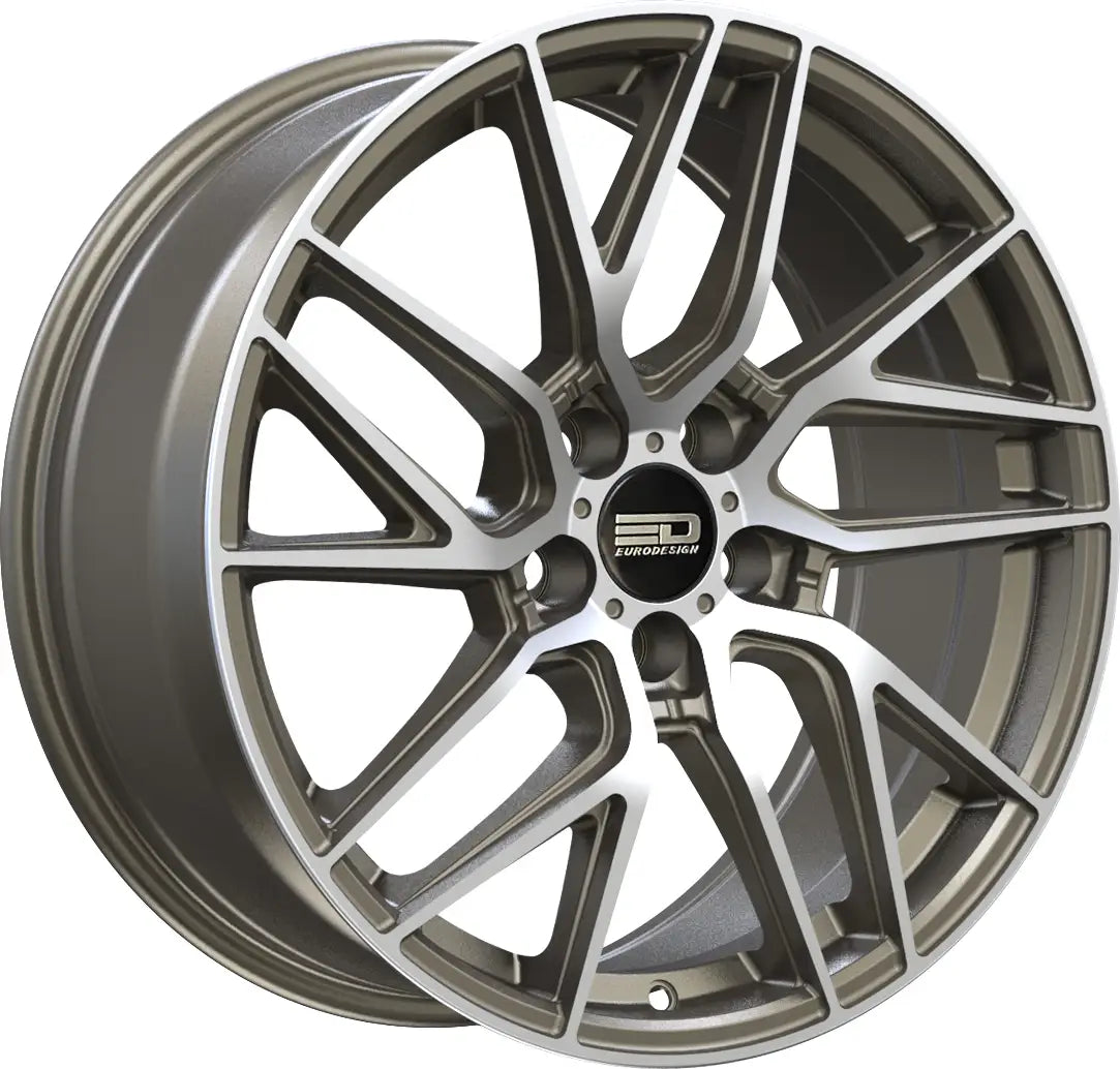 Euro Design Tech 19x8.5 ET35 CB66.6 5/112 Matte Bronze