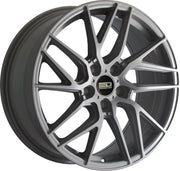 Euro Design Tech 19x8.5 ET35 CB66.5 5/112 Matte Gunmetal