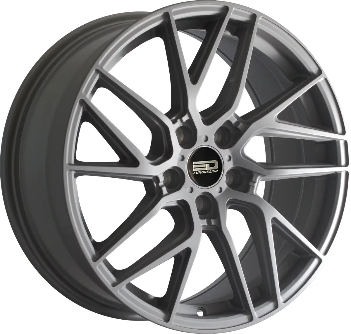 Euro Design Tech 19x8.5 ET35 CB66.5 5/112 Matte Gunmetal