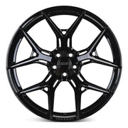 Vossen HF 5 22 Inch Staggered Gloss Black / Front 285/40/22