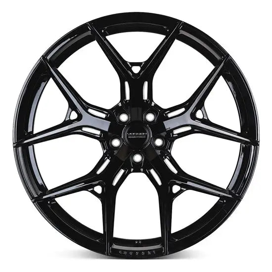 Vossen HF 5 22 Inch Staggered Gloss Black / Front 285/40/22