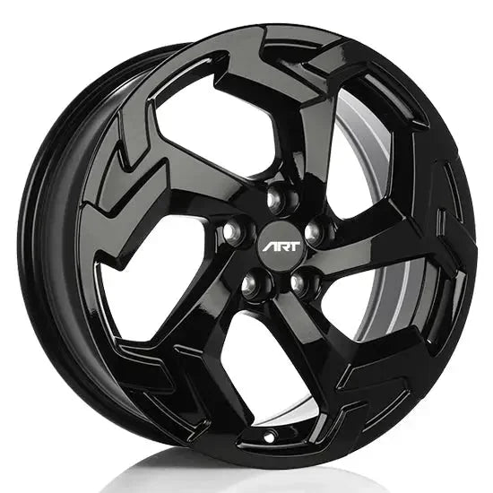 ART R221 17x7 5x100 +45 56.1 Gloss Black / Michelin X-Ice