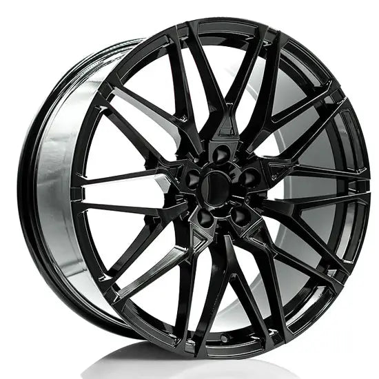 B26 21x9.5 ET30 66.6 Gloss Black / Michelin PILOT ALPIN 5
